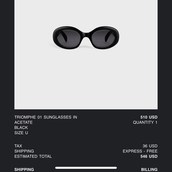 Celine Triomphe Sunglasses - Picture 13 of 14